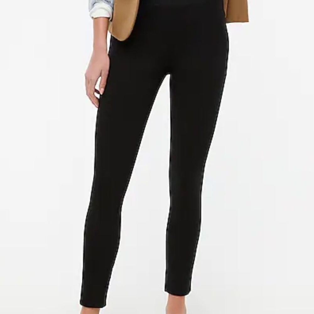J. Crew Gigi Pants Black Skinny Pull On Size 4